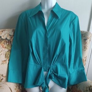 Neiman Marcus Teal Women's Top